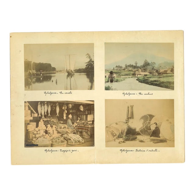 Unknown, Ancient Views of Yokohama, Vintage Album Print, 1890s For Sale