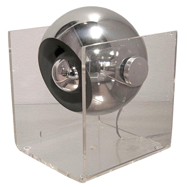 Plexi Box Chrome Lamp For Sale