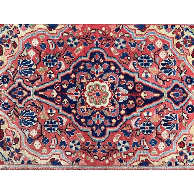 Small Vintage Sarouk Rug For Sale - Image 16 of 18
