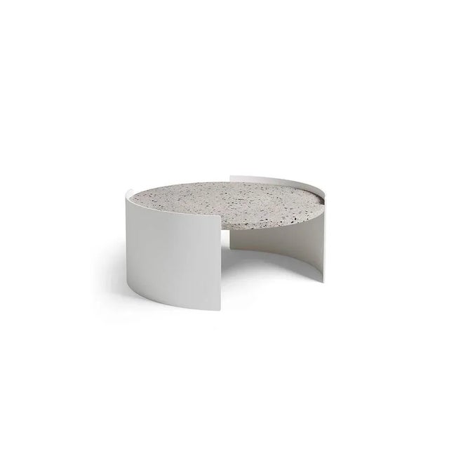 Patricia urquiloa bowy outdoor side table for cassina bowy outdoor coffee table 70x30cm, structure in ivory painted...