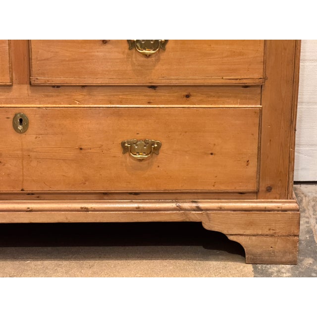 19th Century English One Piece Pine Breakfront For Sale - Image 6 of 18
