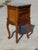 Antique Louis XV Style Walnut Bedside Table with Marble Top, 1950s For Sale - Image 16 of 18