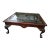 Hekman Mahogany Square Coffee Table With Glass Insert - 2 Available For Sale