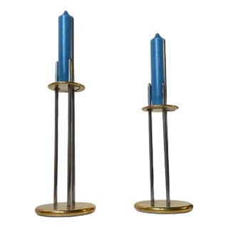 Nautical Adjustable Candlesticks by Peter Seidelin Jessen for Delite, Set of 2 For Sale
