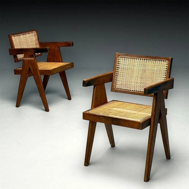 Pierre Jeanneret, French Mid-Century Modern, Floating Back Dining ...