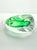 Glass 1990s Adam Jablonski Art Glass Teardrop “Pear” Green Paperweight Sculpture For Sale - Image 7 of 8