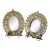 C1820 British Georgian Brass Repousse Mirrored Candle Wall Sconces a - Pair For Sale