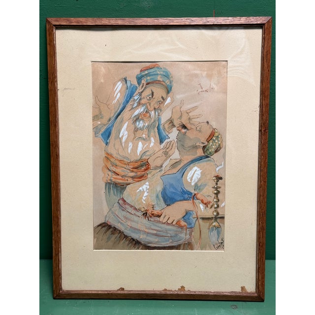 After Karelin Mitrich, Figurative Composition, 1920, Watercolor For Sale - Image 7 of 7