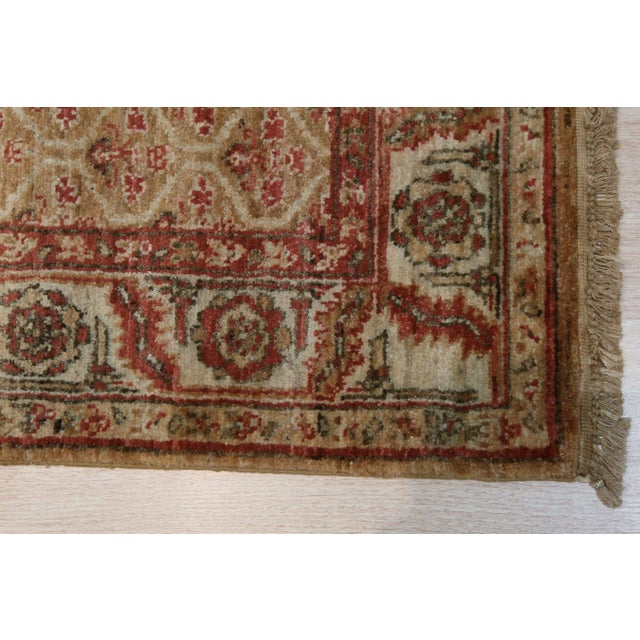 3x8 Giselle Zinnia Brown Floral Traditional Hand Knotted Wool Carpet Rug For Sale - Image 4 of 5