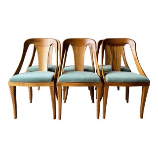 1950s Jack Van Der Molen Gondola Style Dining Chairs- Set of 6 For Sale