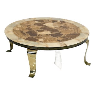 Mid Century Onyx Coffee Table by Arturo Pani, Muller's of Mexico, 1960's For Sale