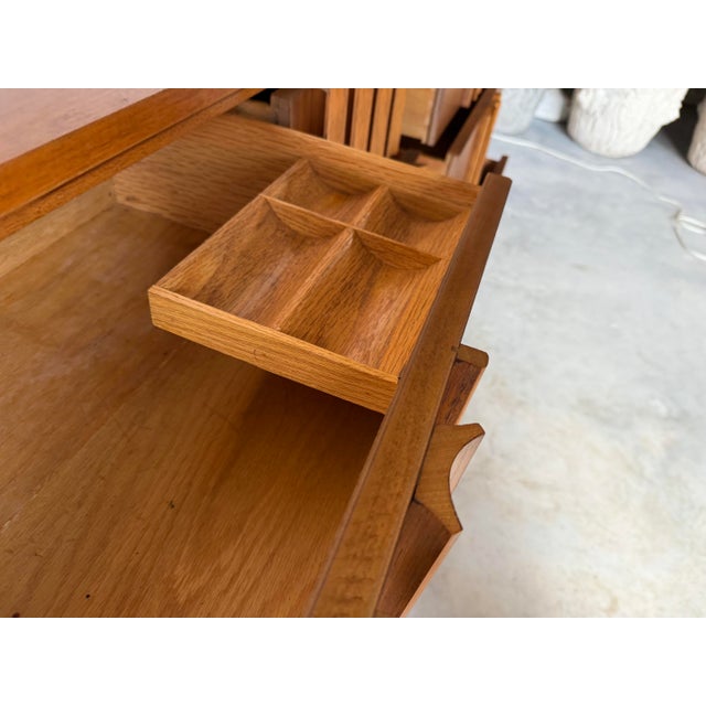 1970s Mid-Century Modern Thomasville Walnut Nine-Drawer Lowboy Dresser For Sale - Image 13 of 17
