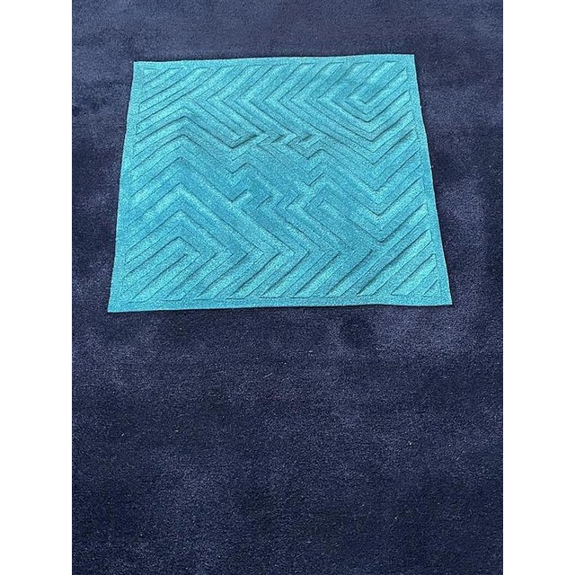 Add a touch of modern elegance to any room with this vintage Tisca rug. Made in Switzerland in the 1990s, this rug will...