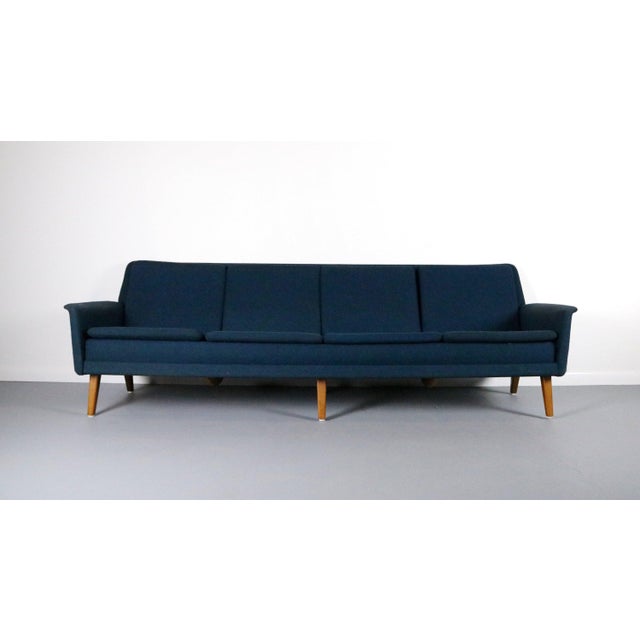 Folke Ohlsson Folke Ohlsson & Fritz Hansen 4 Seat Sofa, Denmark For Sale - Image 4 of 4
