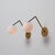 Gold Vintage Italian Geometric Brass and Opaline Globe Wall Sconces, 1950s, Set of 2 For Sale - Image 8 of 14