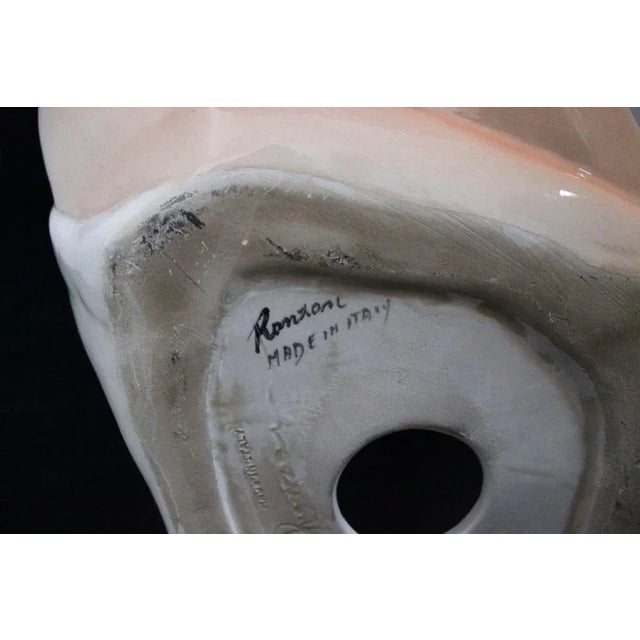 Statuetta Girl Sitting with Hands on the Head Ronzan, 1940s For Sale - Image 3 of 4