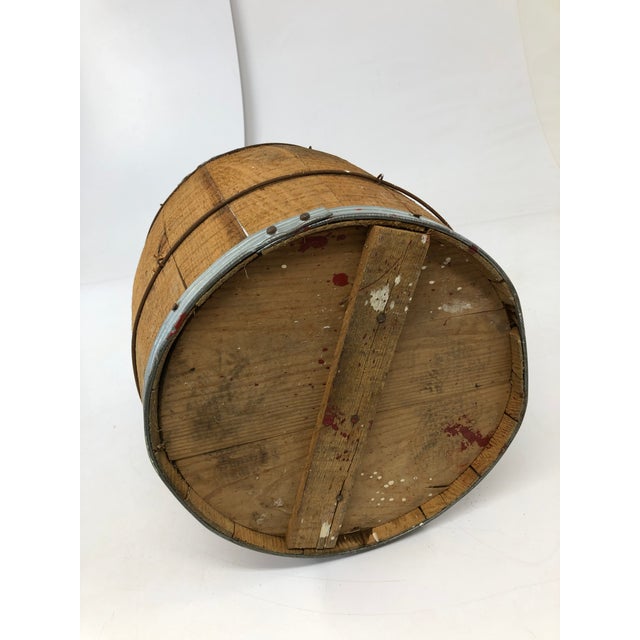 Vintage Rustic Wood Nail Keg Barrel Chairish