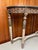 Louis XVI Style Carved Wooden Demilune Console Table For Sale - Image 12 of 17