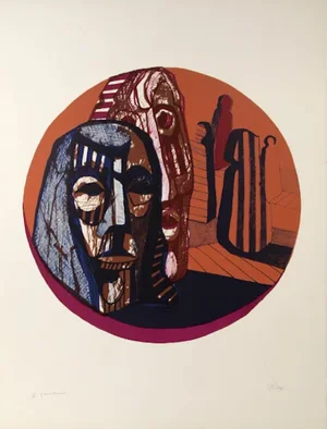 Ronald Satok Lithograph - of Men and Monuments