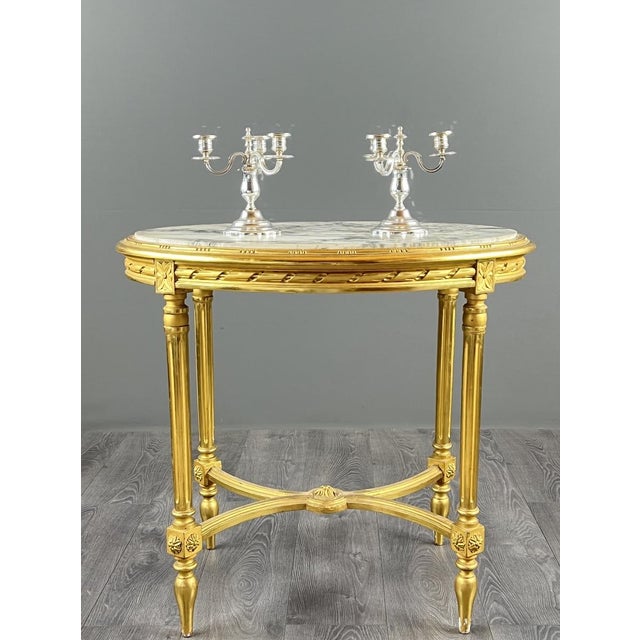 20th Century Silver-Plated Metal Candelabra, Set of 2 For Sale - Image 12 of 12