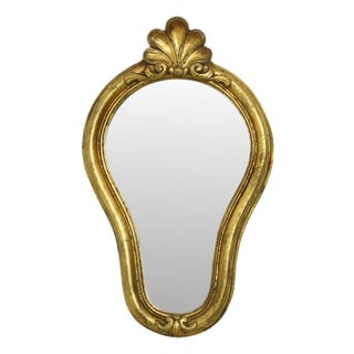 Vintage French Crested Mirror, 1950s For Sale