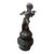 1950s Exquisite Art Nouveau France Solid Bronze Musical Cherub Angel Figurine For Sale
