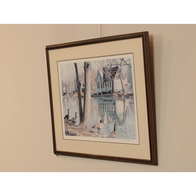 Traditional Nancy Weiser Pencil Signed Framed Print of Yardley Library For Sale - Image 3 of 13