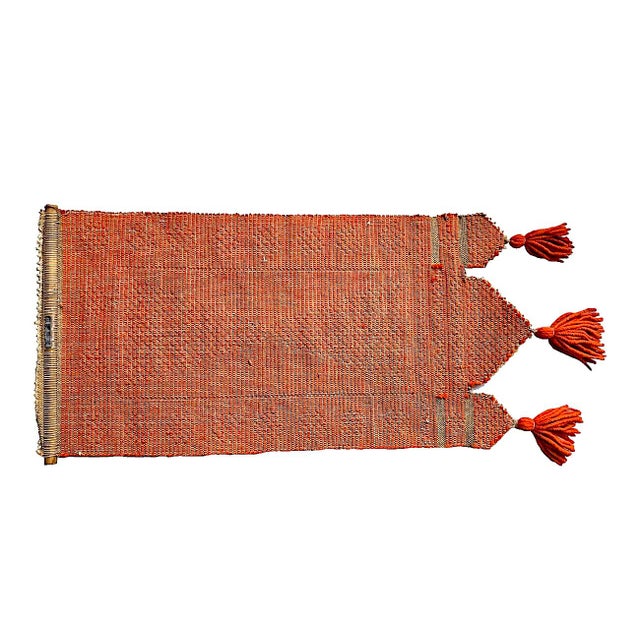 Don Freedman 1970s Wool on Jute Wall Hanging With Tassels For Sale - Image 4 of 14