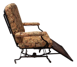 Adjustable Reclining Lounge Chaise Longue from Marks Co., New York, USA, 1890s