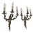 Large Louis Xv Style Bronze Sconces, Set of 2 For Sale