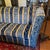 Custom Blue Velvet Knole Sofa For Sale - Image 4 of 10