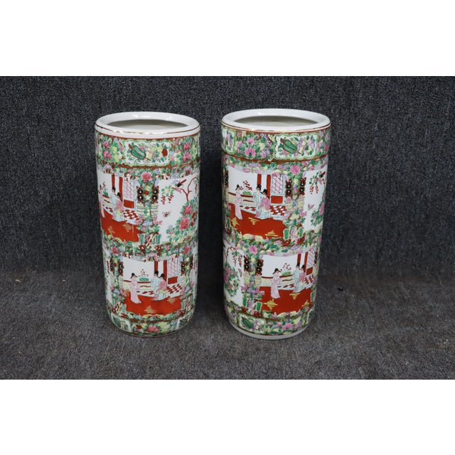 Ceramic Chinese Umbrella Stands For Sale - Image 7 of 7