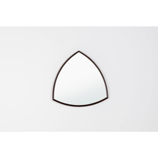 1960s Vintage Danish Wall Mirror in Rosewood by Thomas Poss Eferfolger, 1960 For Sale - Image 5 of 13
