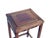 Vintage Oriental Simple Geometric Apron Rectangular Brown Side Table For Sale - Image 9 of 9