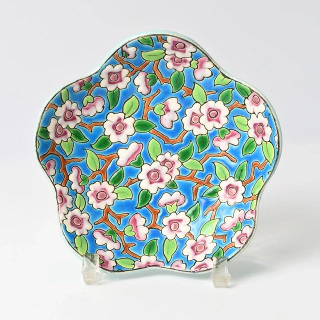 Enameled Ceramic Bowl from Longwy, 1930s For Sale - Image 3 of 9
