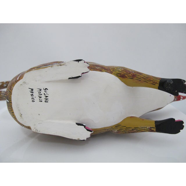 Brown Alebrije Oaxaca Mexico Morales Folk Art Carved Wood Rat Figurine Sculpture For Sale - Image 8 of 10