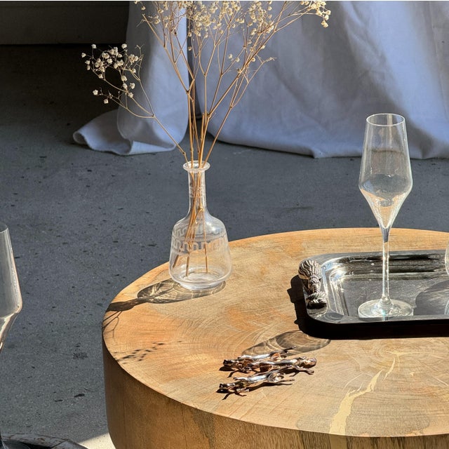 Coffee Table in Natural Mango Wood, 1980s For Sale - Image 16 of 18