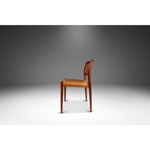 Introducing a rare Niels Otto Moller Model 83 side chair for J.L. Mollers Mobelfabrik, crafted in the 1960s in Denmark....