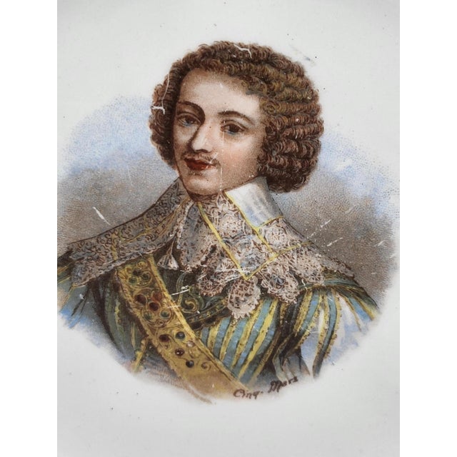 Saint Amand Earthenware Plates King Queens Favorites of France, Set of 12 For Sale - Image 12 of 15