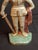 Antique Cast Iron Knight in Armor Doorstop Gold Red Paint 9" Figural Sentry For Sale - Image 11 of 14