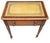 English Diminutive Writing Table or Desk of Mahogany With Inset Leather Top For Sale - Image 10 of 11