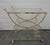 Large Gilded Brass, Glass and Acrylic Glass Bar Cart, 1970s For Sale - Image 6 of 12