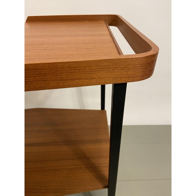 Scandinavian Teak Serving Trolley, 1960s For Sale - Image 10 of 12