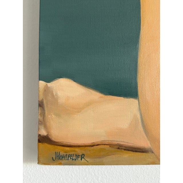 Ebony "Serenity" Modern Original Oil Painting, by Jennifer Hohlfelder For Sale - Image 8 of 9