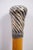 Antique 1887 French Victorian Sterling Silver Oak Wood Cane Walking Stick 35" For Sale - Image 4 of 12