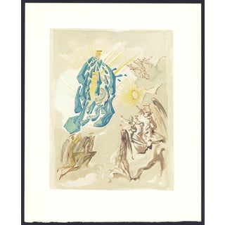 1963 Dalí Divine Comedy Engraving Paradis Chant 24 "Apothéose De Marie" (Apotheosis of Mary) For Sale