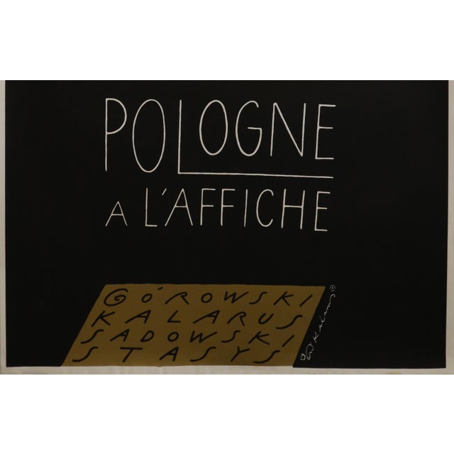 1992 Polish Exhibition Poster, "Pologne à L'Affiche" at the Foire Internationale De Rouen - Kalarus For Sale - Image 4 of 4