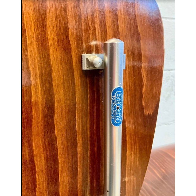 Mid-Century Modern Minimalist First Edition Aluflex Stackable Folding Chairs from Armin Wirth, Switzerland, 1950s, Set of 4 For Sale - Image 18 of 18