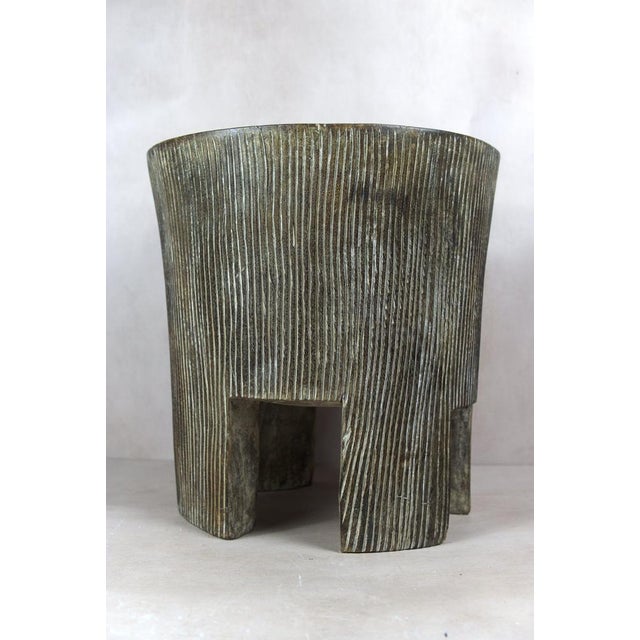 Wooden Side Table with Legs, Cameroon For Sale - Image 5 of 5