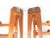 Vintage Scandinavian Solid Walnut Candle Wall Sconces With Swing Arms - a Pair For Sale - Image 9 of 11